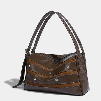 Tote Large Capacity 2024 New Decompression Relaxed Versatile Single Shoulder Crossbody Retro Women's Bag