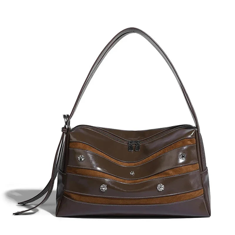 Tote Large Capacity 2024 New Decompression Relaxed Versatile Single Shoulder Crossbody Retro Women's Bag