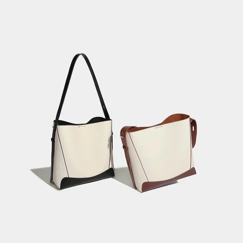 Tote Large Capacity Bucket High-end 2024 Commuting Versatile Shoulder Lazy Crossbody Bag Women's Handbag