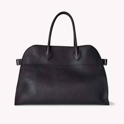 Tote Tote Bag Shoulder Genuine Cowhide Suede Lychee Pattern Commuter Large Capacity
