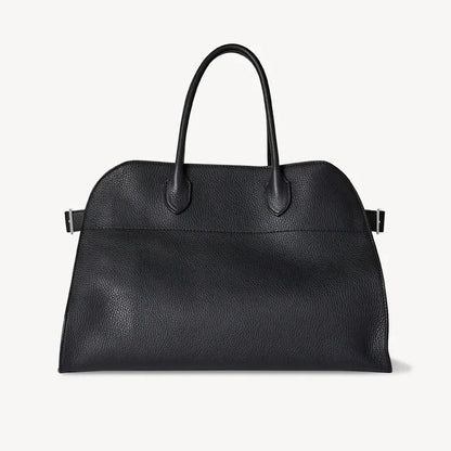 Tote Tote Bag Shoulder Genuine Cowhide Suede Lychee Pattern Commuter Large Capacity