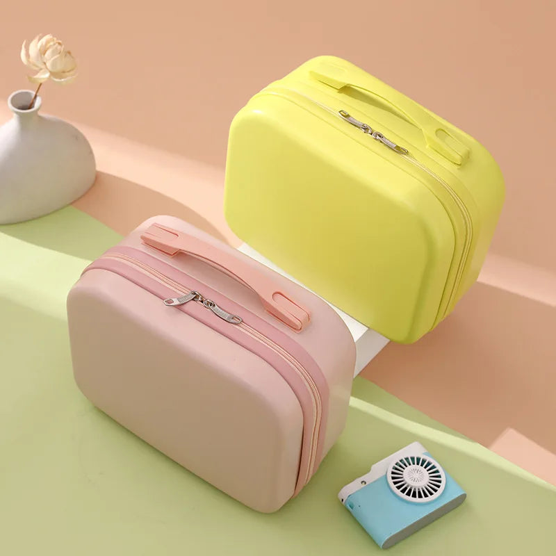 Tourist women's mini portable small box, 14 inch makeup suitcase, new student lightweight boarding