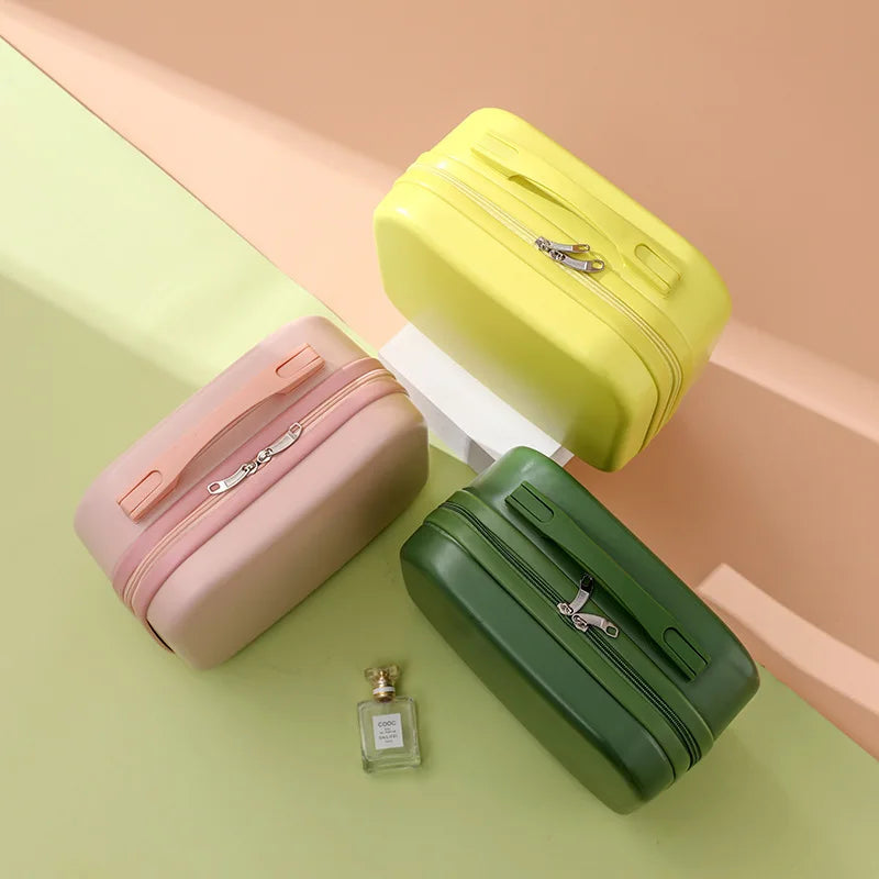 Tourist women's mini portable small box, 14 inch makeup suitcase, new student lightweight boarding