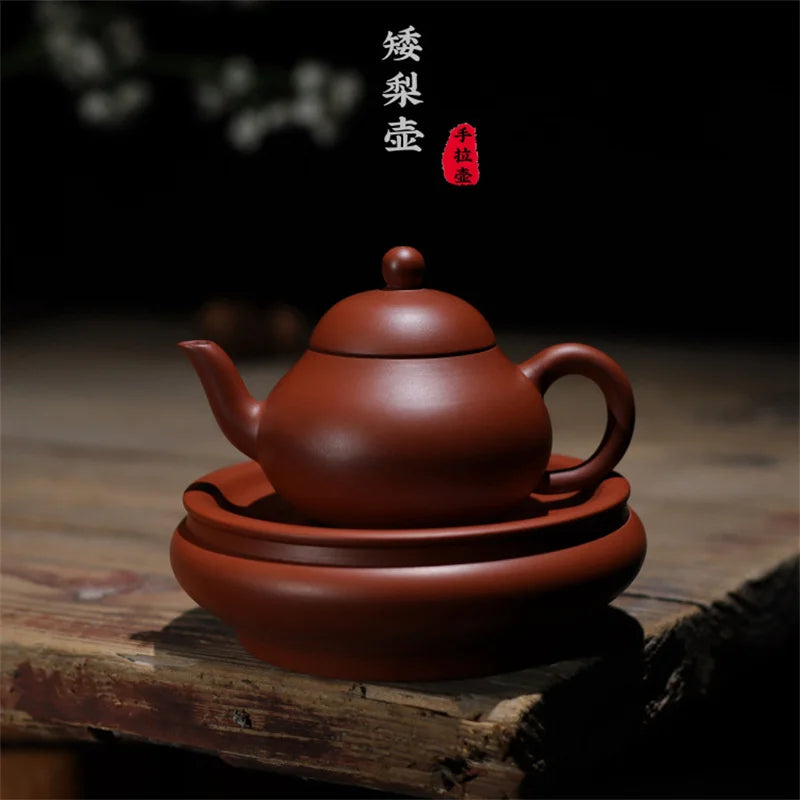 Tradition Yixing Purple Clay Tea Pot Raw Ore Dahongpao Portable Kettle Handmade Filter Beauty Tea Maker Tea Set Gift 130ml