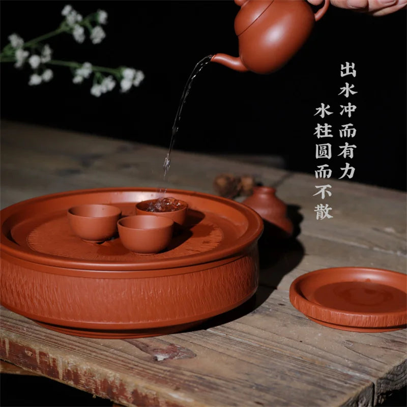 Tradition Yixing Purple Clay Tea Pot Raw Ore Dahongpao Portable Kettle Handmade Filter Beauty Tea Maker Tea Set Gift 130ml