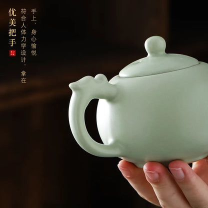 Traditional Ceramic Xishi Teapot Chinese Pottery Clay Pots Chinese Handmade Teaware Kung Fu Tea Pot Set Tea Ceremony