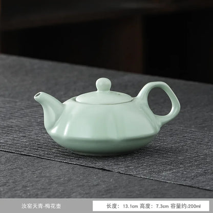 Traditional Ceramic Xishi Teapot Chinese Pottery Clay Pots Chinese Handmade Teaware Kung Fu Tea Pot Set Tea Ceremony