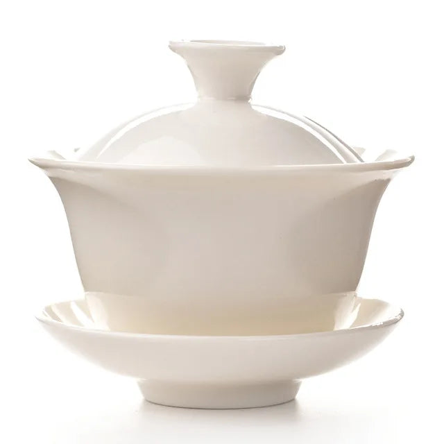 Traditional Chinese Elegant Gaiwan Tea Cups Ceramic Tea Tureen Lid Bowl Saucer Kung Fu Tea Cup Drop Shipping