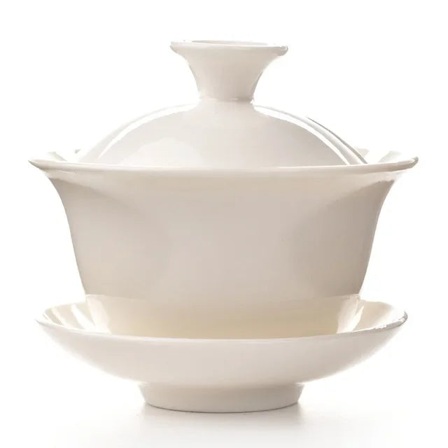 Traditional Chinese Teaset Gaiwan Tea Cups 120ml Ceramic Zisha Tea Tureen Lid Bowl Saucer Kung Fu Tea Cup Drop Shipping