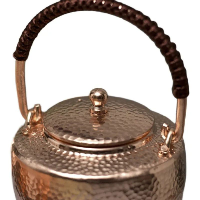 Traditional Hand-painted Chinese Teapot, Handmade Hot Water Kettle, Copper Burn Kettle, Kongfu Tea Set