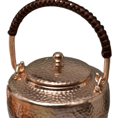 Traditional Hand-painted Chinese Teapot, Handmade Hot Water Kettle, Copper Burn Kettle, Kongfu Tea Set