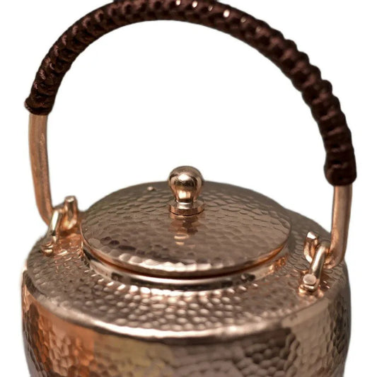 Traditional Hand-painted Chinese Teapot, Handmade Hot Water Kettle, Copper Burn Kettle, Kongfu Tea Set
