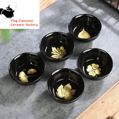 Traditional Kiln Change Ceramic Teacup Handmade Tea Bowl Chinese Boutique Tea Set Accessories Master Cup Portable Personal Cup