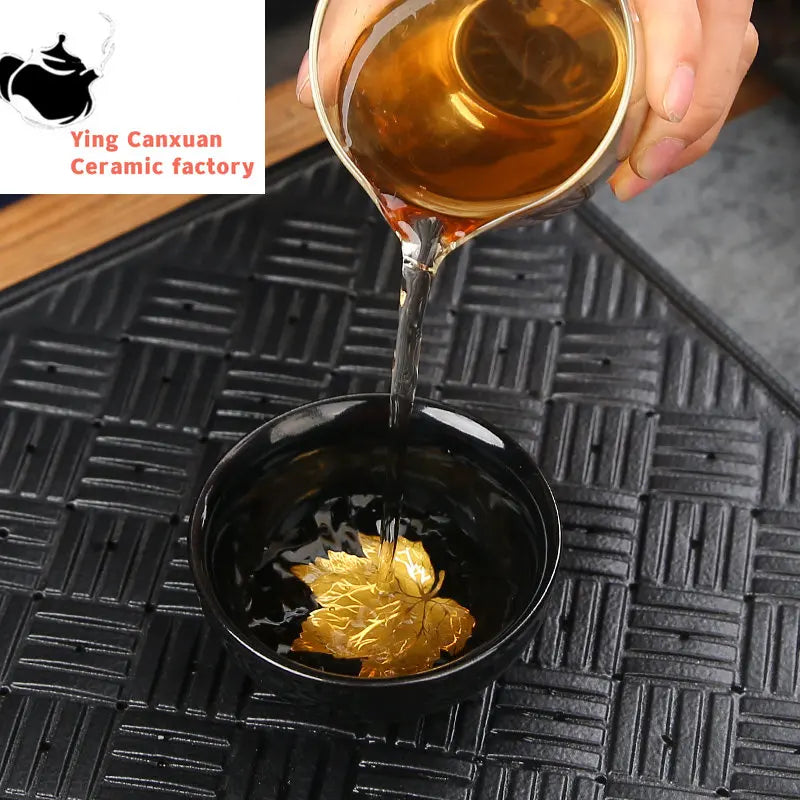 Traditional Kiln Change Ceramic Teacup Handmade Tea Bowl Chinese Boutique Tea Set Accessories Master Cup Portable Personal Cup