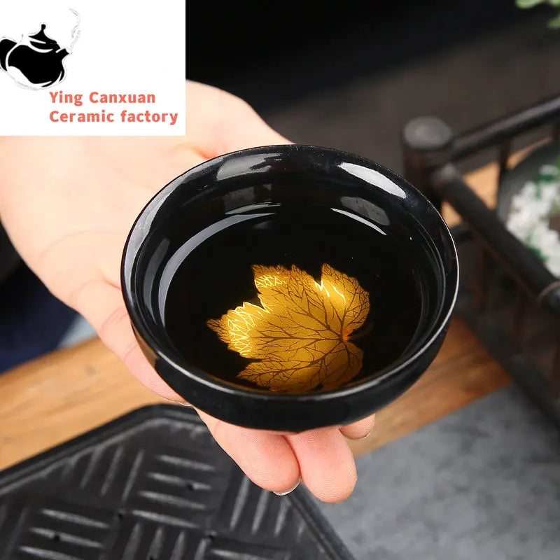 Traditional Kiln Change Ceramic Teacup Handmade Tea Bowl Chinese Boutique Tea Set Accessories Master Cup Portable Personal Cup