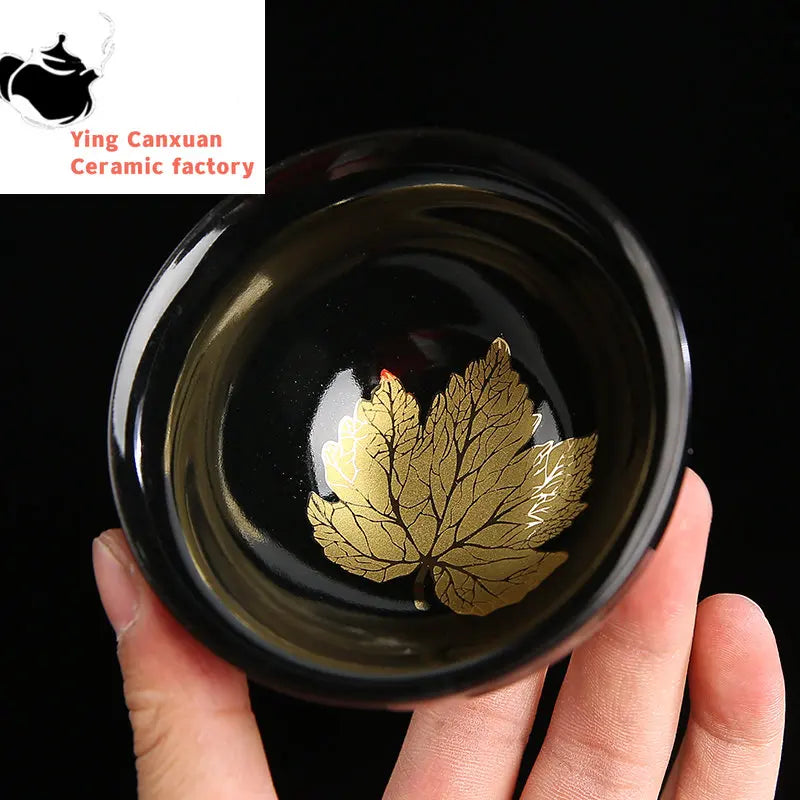 Traditional Kiln Change Ceramic Teacup Handmade Tea Bowl Chinese Boutique Tea Set Accessories Master Cup Portable Personal Cup