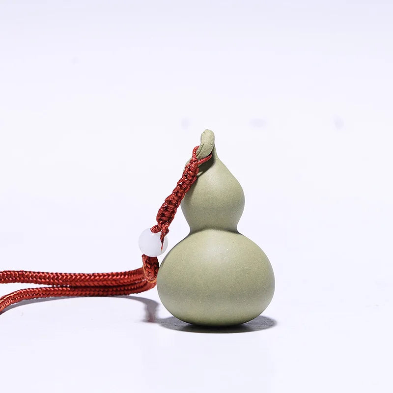 Traditional Yixing Purple Clay Tea Pet Desktop Gourd Model Auspicious Ornaments Handmade Sculpture Tea Figurine Art Decoration