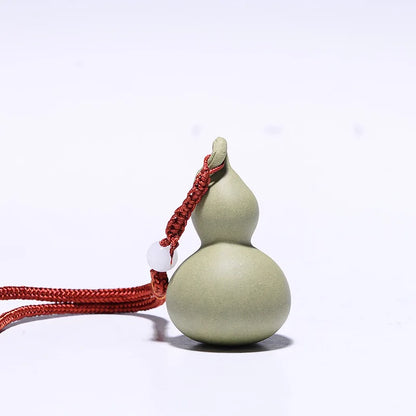 Traditional Yixing Purple Clay Tea Pet Desktop Gourd Model Auspicious Ornaments Handmade Sculpture Tea Figurine Art Decoration
