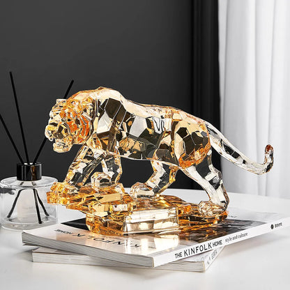 Transparent Acrylic Animal Statue Nordic Home Decoration Living Room TV Cabinet Creative Animal Sculpture Modern Craft Gift