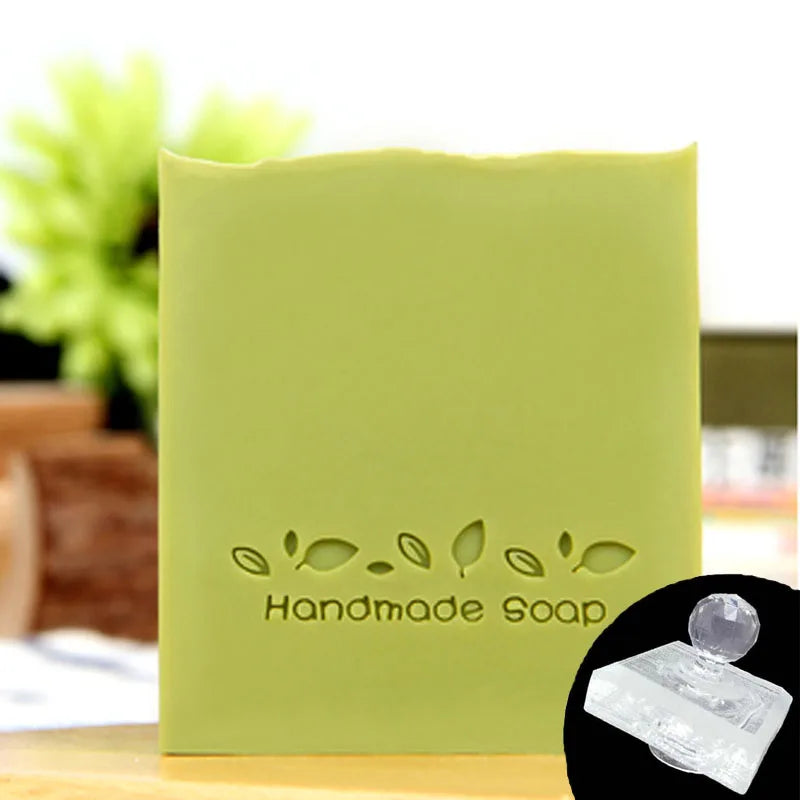 Transparent Acrylic Stamps for DIY Making, Handmade Letter Pattern, Soap Stamp, Natural Imprint, Chapters