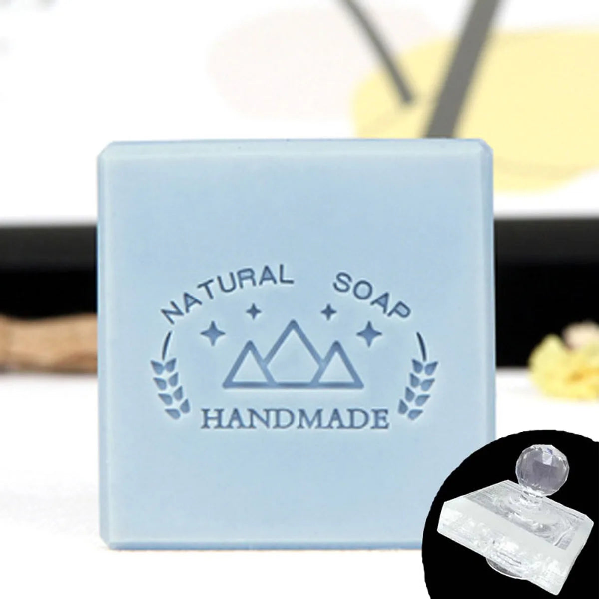 Transparent Acrylic Stamps for DIY Making, Handmade Letter Pattern, Soap Stamp, Natural Imprint, Chapters