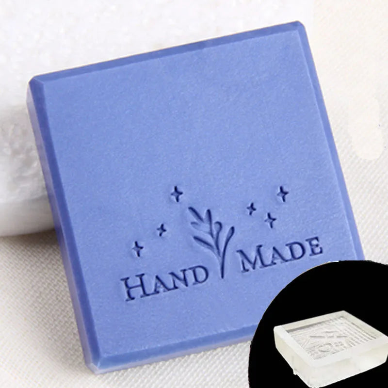 Transparent Acrylic Stamps for DIY Making, Handmade Letter Pattern, Soap Stamp, Natural Imprint, Chapters
