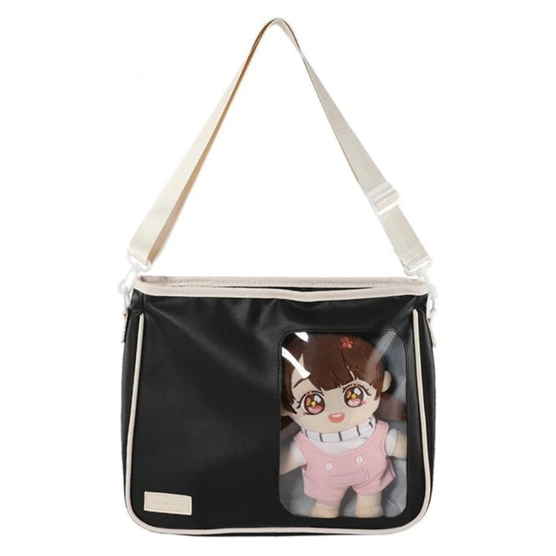Transparent Crossbody Bag Spacious Shoulder Crossbody for Style Enthusiasts