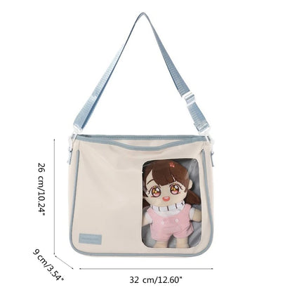 Transparent Crossbody Bag Spacious Shoulder Crossbody for Style Enthusiasts