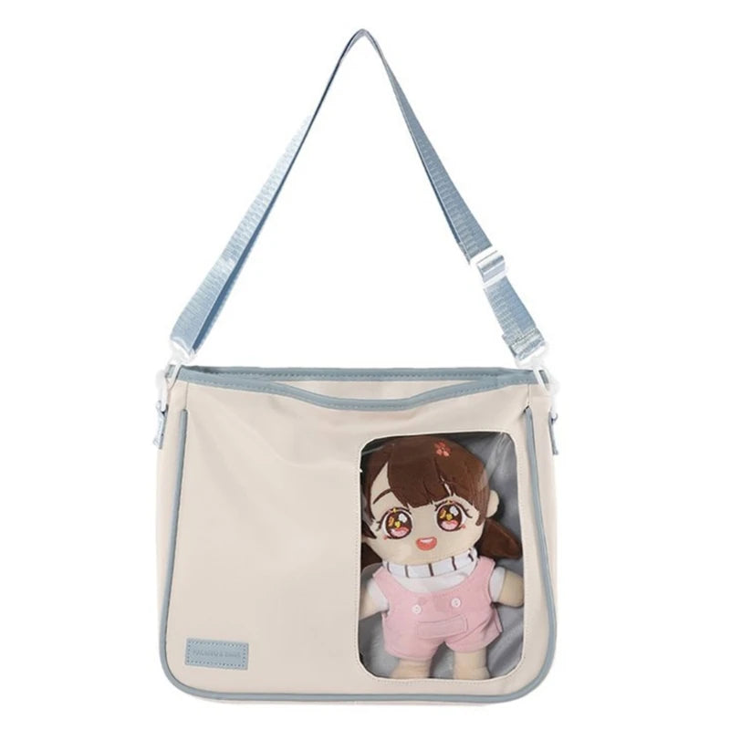 Transparent Crossbody Bag Spacious Shoulder Crossbody for Style Enthusiasts