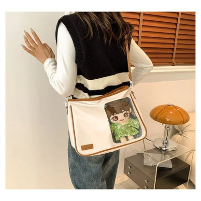 Transparent Crossbody Bag Spacious Shoulder Crossbody for Style Enthusiasts
