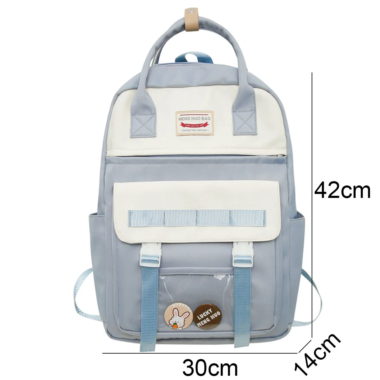 Transparent Female Kawaii Travel Waterproof BookBag Girl Nylon School Bag Lady Fashion Cute Laptop Women College Backpack Trendy