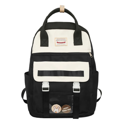 Transparent Female Kawaii Travel Waterproof BookBag Girl Nylon School Bag Lady Fashion Cute Laptop Women College Backpack Trendy