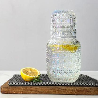Transparent Glass Teapot Heat-Resistant Flower Tea Kettle Large Clear Glass Fruit Juice Container Milk Cold Kettle Coffee Pot
