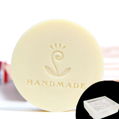 Transparent Soap Stamp for DIY Making, Handmade Pattern, Flower and Leaf, Home Cleaning, Natural Seal, Acrylic Seal