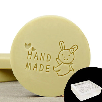 Transparent Soap Stamp for DIY Making, Handmade Pattern, Flower and Leaf, Home Cleaning, Natural Seal, Acrylic Seal