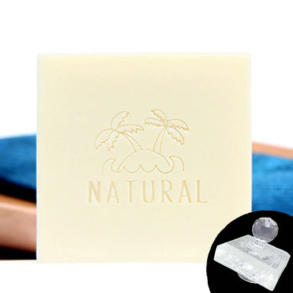 Transparent Soap Stamp for Handmade DIY Making, Natural Pattern Seal, Home Cleaning, Natural Seal, Chapter Tools