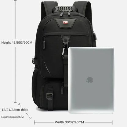 Trave Backpack 50L 80L Multifunction Hiking Laptop USB Charging For Men Bags Expandable Business Backpacks With Shoes Pocket Bag