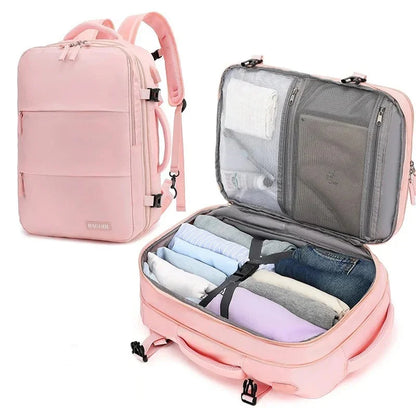 Travel Backpack 40x20x30 Cabin Plane Waterproof Expandable Weekender Laptop With USB Port Ryanair Carry-On Women Men Backpack