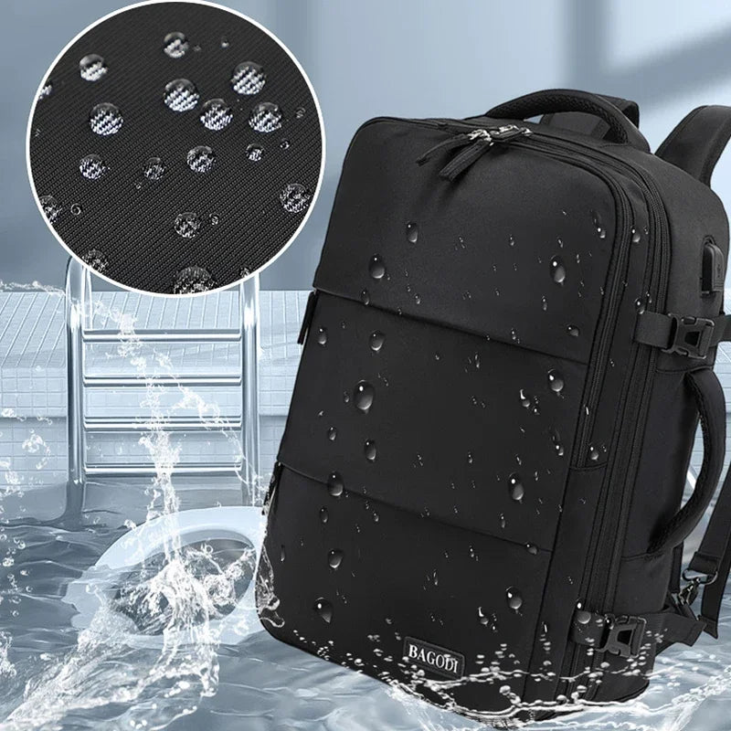 Travel Backpack 40x20x30 Cabin Plane Waterproof Expandable Weekender Laptop With USB Port Ryanair Carry-On Women Men Backpack