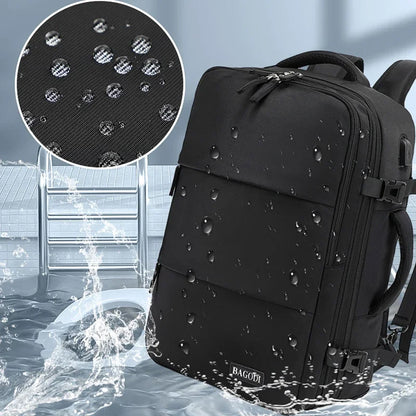 Travel Backpack 40x20x30 Cabin Plane Waterproof Expandable Weekender Laptop With USB Port Ryanair Carry-On Women Men Backpack