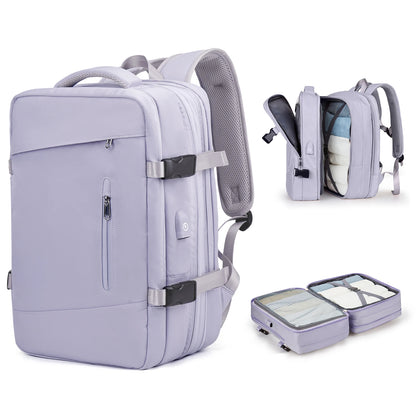 Travel Backpack, Flight Approved Carry On Backpack for Women Men, Expandable Large Luggage Backpack Business Weekender Daypack