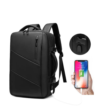 Travel Backpack For Men  Expand 39L Business 17 Inch Laptop Backpack Backpack USB Charging Waterproof Large Capacity Backpack