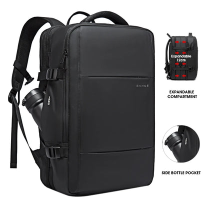 Travel Backpack Men Business Aesthetic Backpack School Expandable USB Bag Large Capacity 17.3 Laptop Waterproof Fashion Backpack