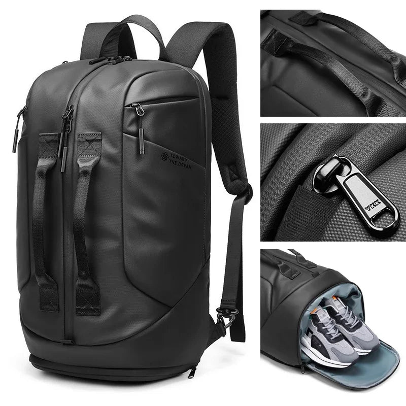Travel Backpack Men Laptop 15.6 Inch Black Business Backpacks Multifunction Waterproof Sport Bag Fashion Pack for Male Outdoor
