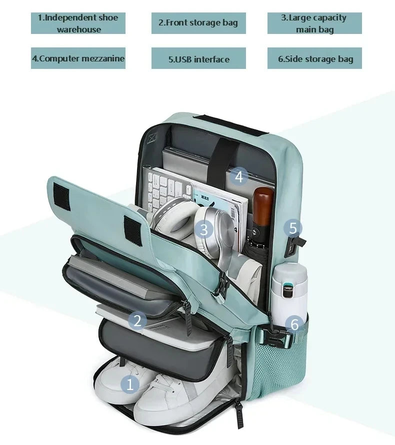 Travel Backpack Waterproof 16 Inch Business Laptop Backpack Outdoors Climbing Anti-theft Luggage Bag Hiking Mochila Рюкзак