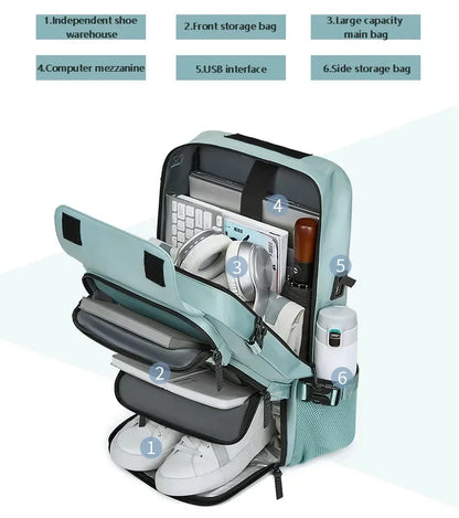 Travel Backpack Waterproof 16 Inch Business Laptop Backpack Outdoors Climbing Anti-theft Luggage Bag Hiking Mochila Рюкзак