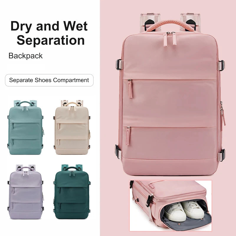 Travel Backpack Women Large Capacity Laptop Schoolbag Waterproof Lounge Fly Hiking Business Fashion New Arrival Oxford Backpacks