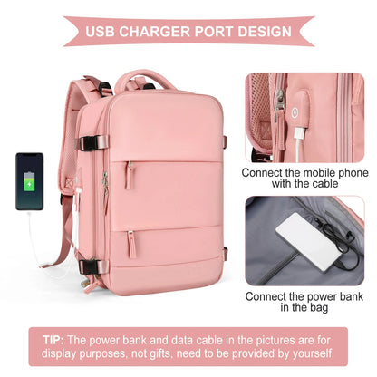 Travel Backpack Women Large Capacity Laptop Schoolbag Waterproof Lounge Fly Hiking Business Fashion New Arrival Oxford Backpacks