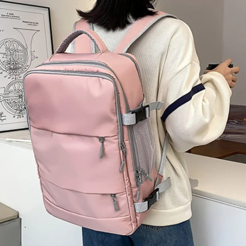Travel Backpack Women Large Capacity Waterproof Anti-Theft Casual Daypack Bag with Luggage Strap & USB Charging Port Backpacks