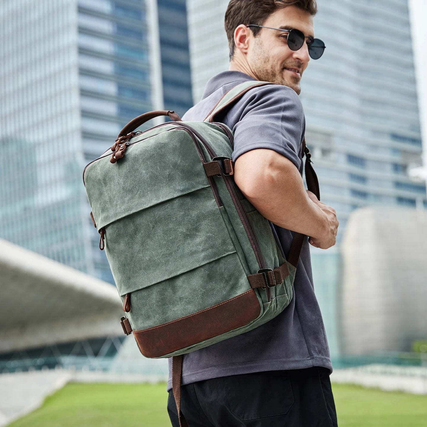 Travel Backpack for Men Women Carry On Backpack Flight Approved Personal Item Backpack, 17.3 inch Laptop Backpack Casual Daypack